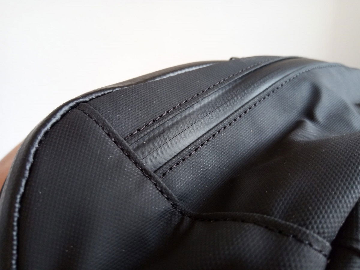 Close up of top stitching