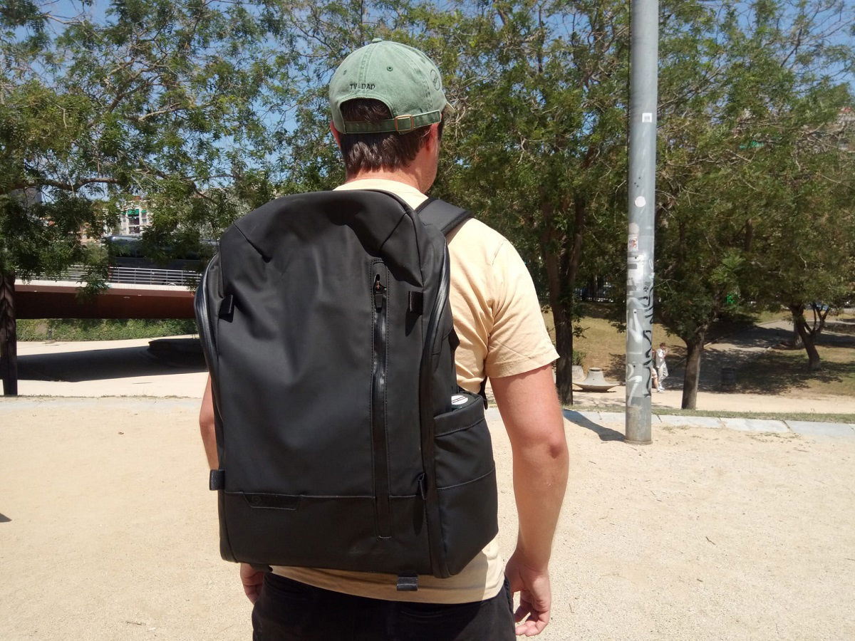 Duo Daypack being worn