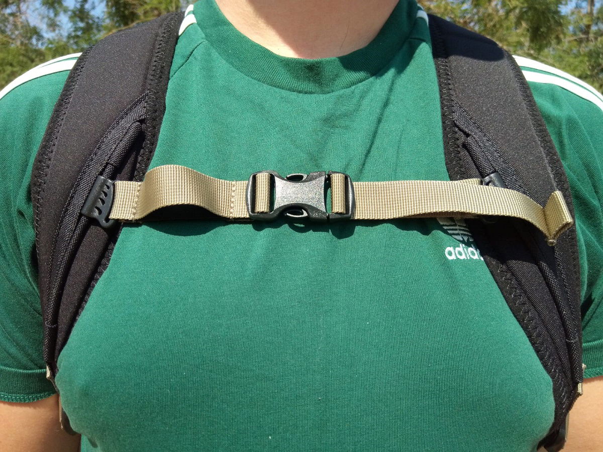 Chest strap on