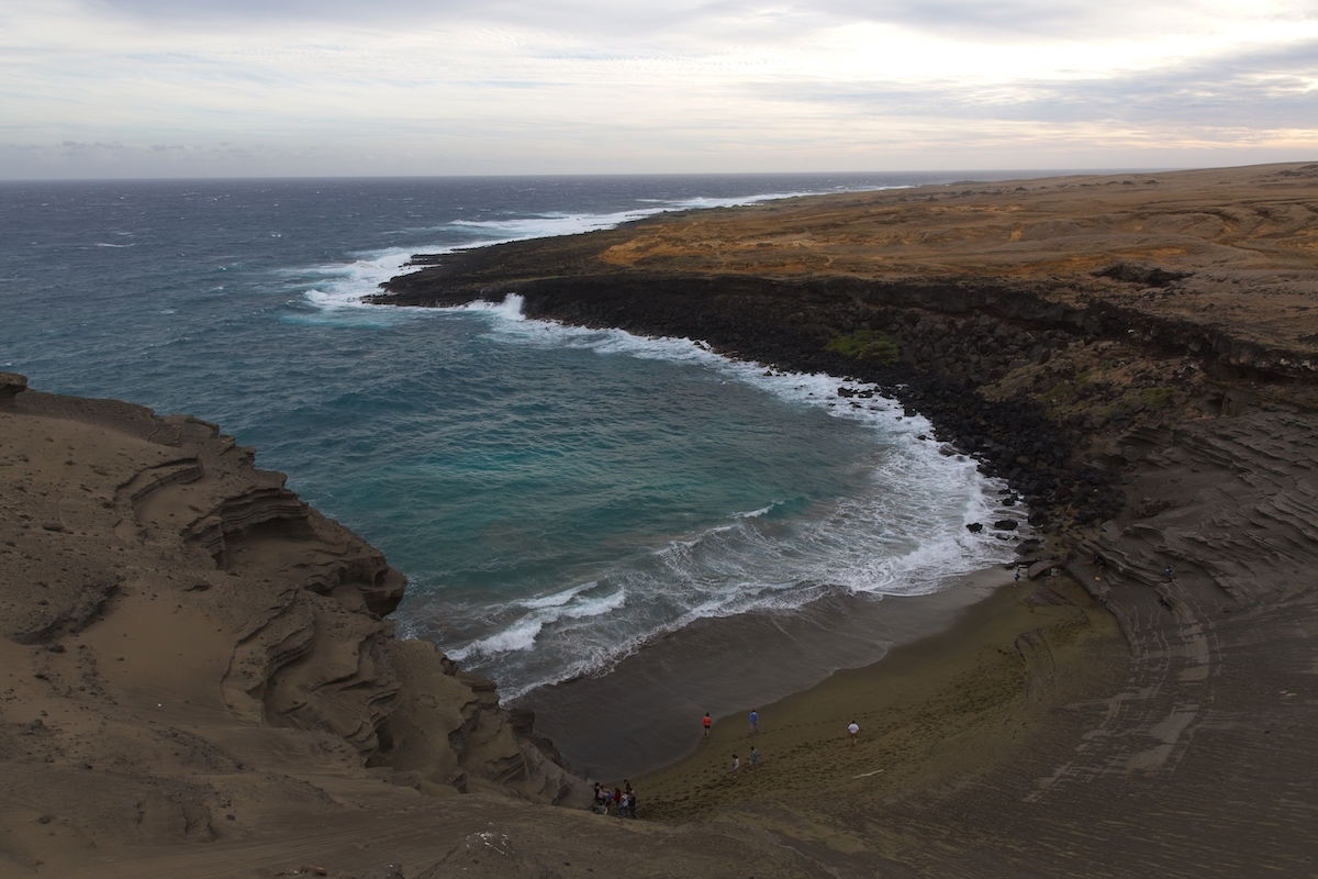 RAW landscape image of sky, ocean shoreline, and inlet