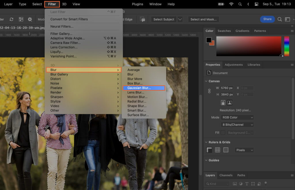 A picture editing software featuring a photo of people with options for editing and text overlay.