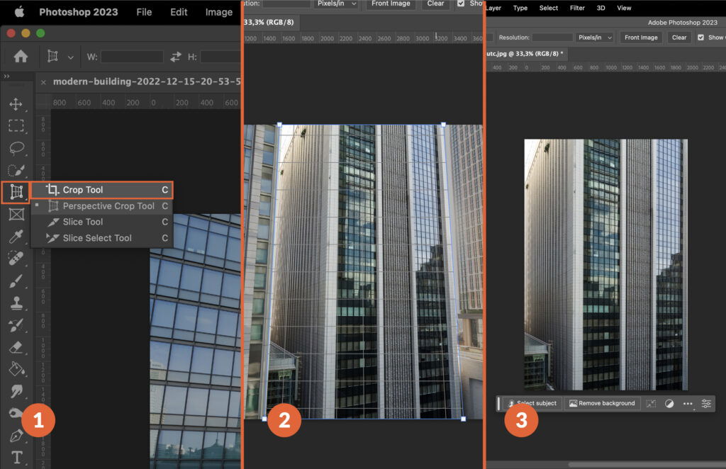 A step-by-step process of how to create an architectural rendering using Photoshop.