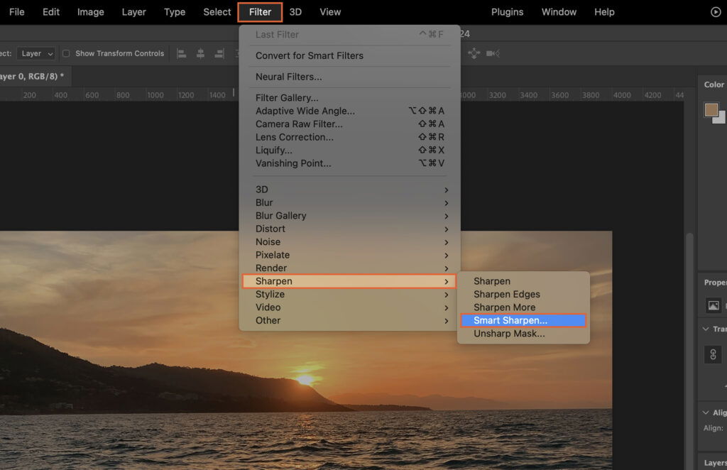 A photo editing software with various filters and settings applied, indicating the step-by-step process of applying and customizing filters. 