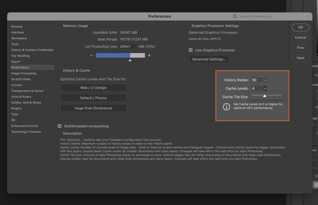 A software interface displaying the main features of an image processing application.