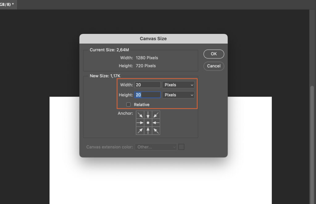 A new document template named Wave with the dimensions specified at 298 x 176 pixels, showing the current zoom level at 100% and the current view settings at 298 pixels wide by 176 pixels high.