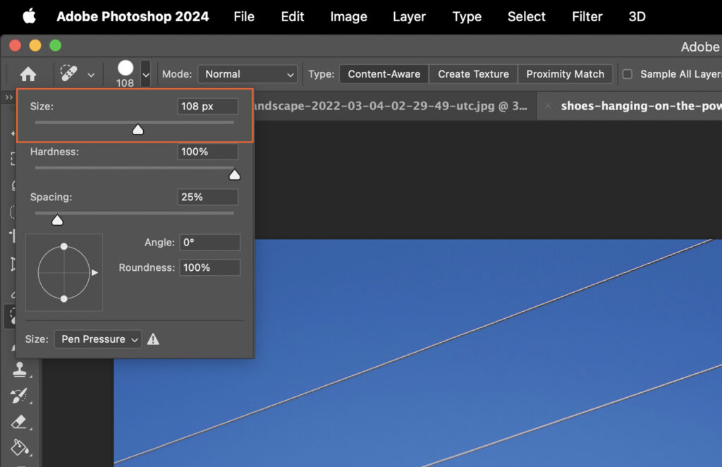 Adobe Photoshop with a photo open, featuring the user interface and various tools in use. 