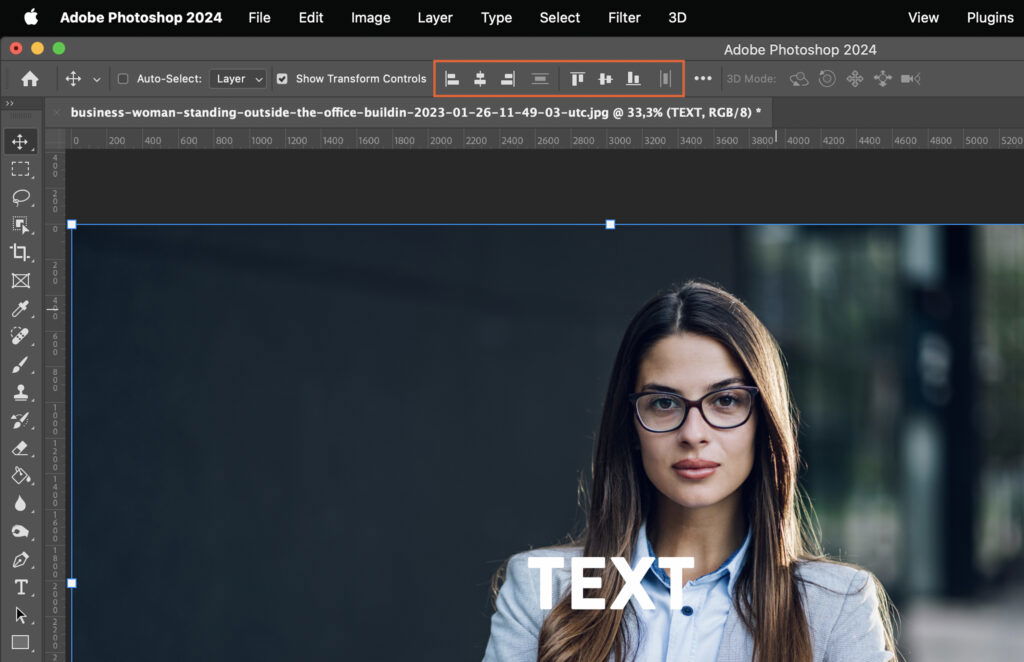 A woman in a professional setting, with her portrait overlaid on a stock photo. 