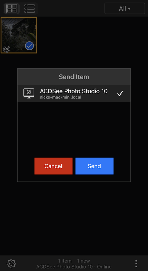 screenshot of ACDSee app on iphone