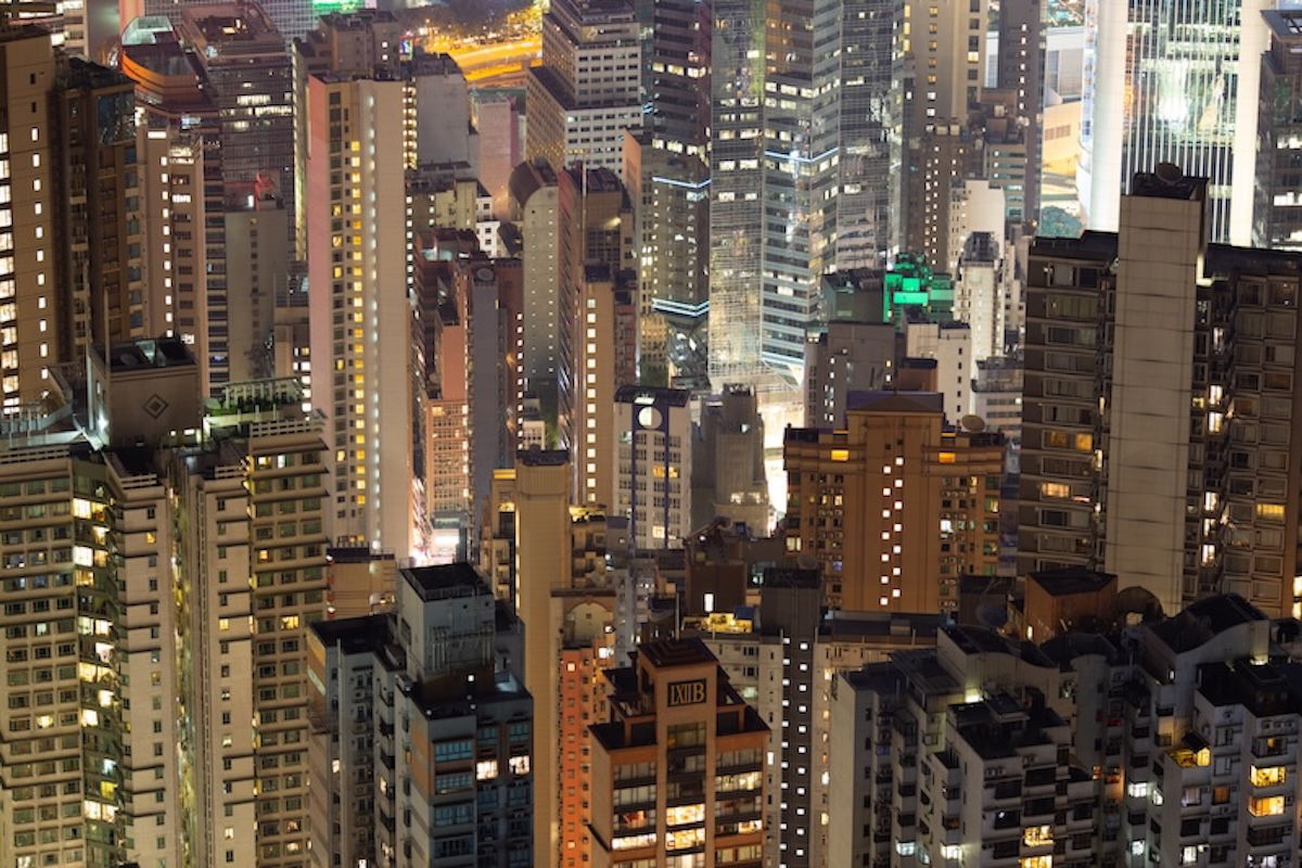 image of cityscape at night