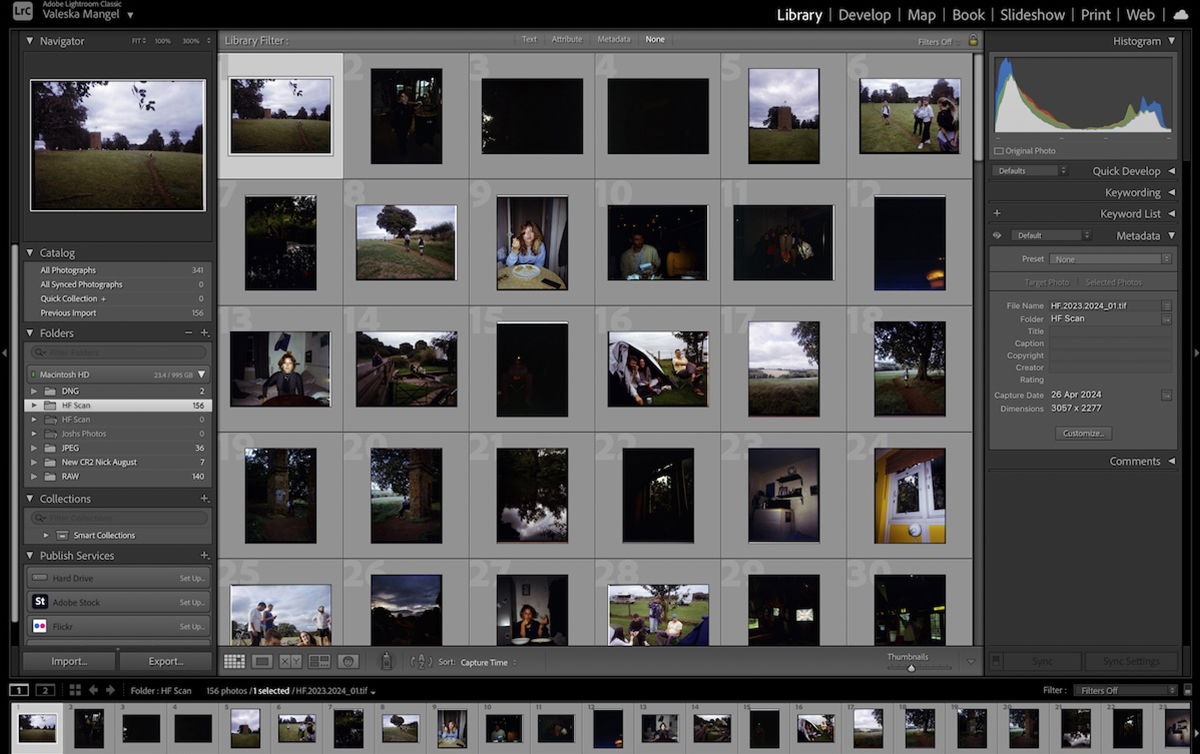 screenshot of lightroom classic