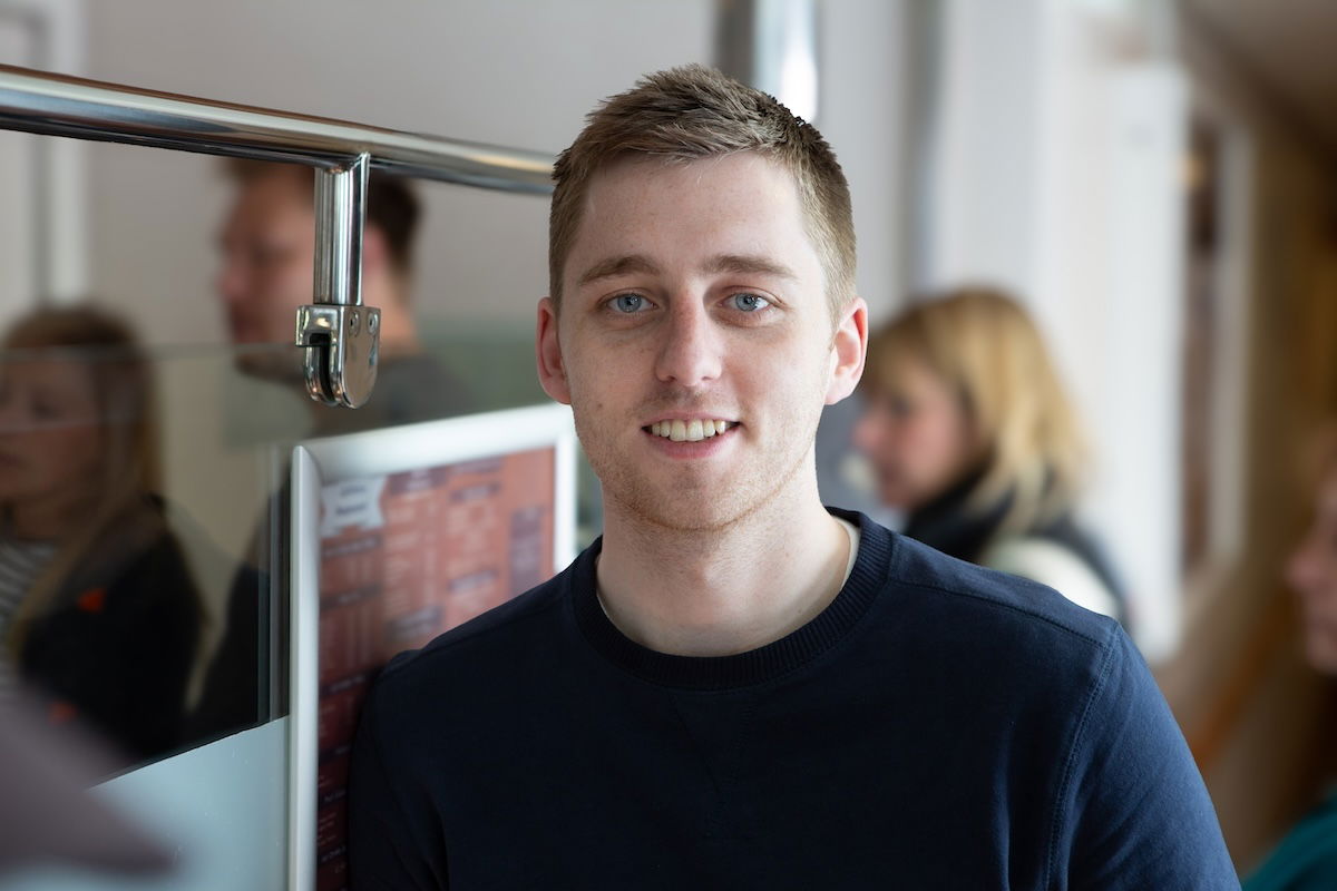 portrait of a man at airport