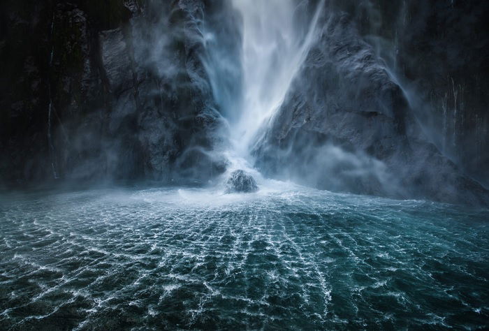 Tumultuous waterfall