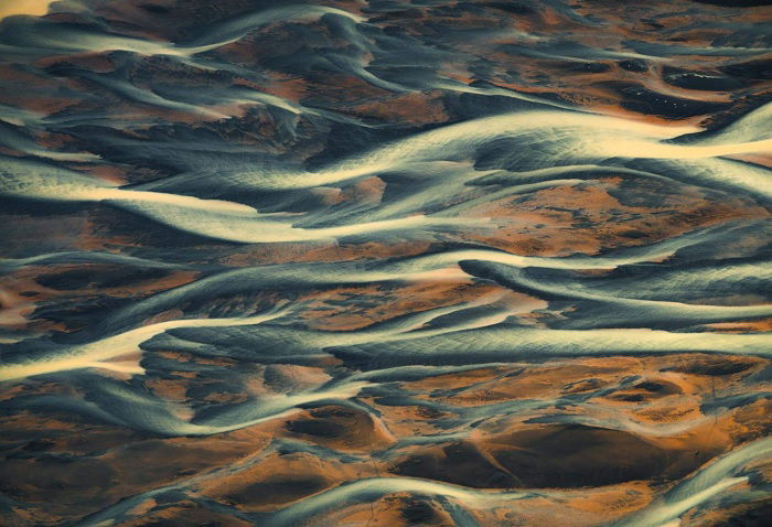 Glacier rivers in Iceland