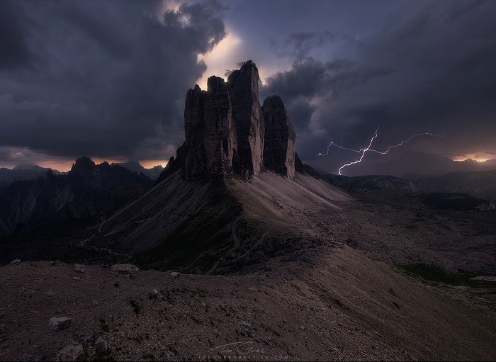 Rocky mountain peak